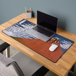 Red Fuji, Aka Fujiyama Volcano Katsushika Hokusai Schreibtischunterlage