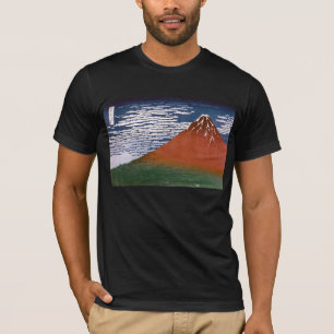 Red Fuji, Aka Fujiyama Volcano Katsushika Hokusai T-Shirt