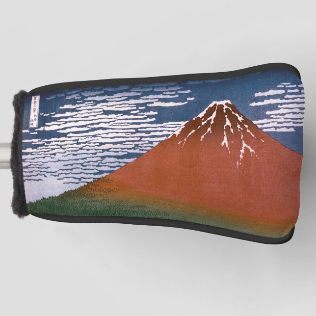 Red Fuji "Fujiyama" Volcano in Japanese Woodcut   Golf Headcover (Vorderseite)