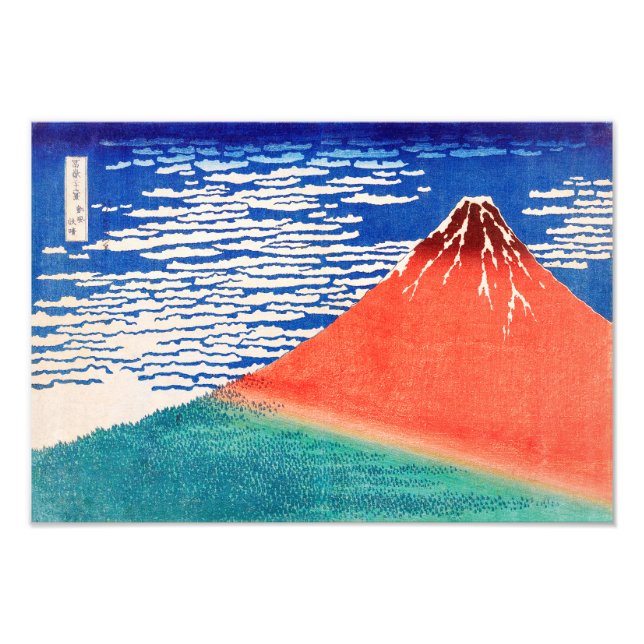 Red Fuji | Hokusai | Fotodruck (Vorne)