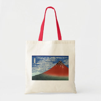 Red Fuji - South Wind, Clear Sky Tote Bag Tragetasche