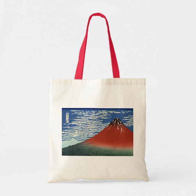 Red Fuji - South Wind, Clear Sky Tote Bag Tragetasche (Vorne)