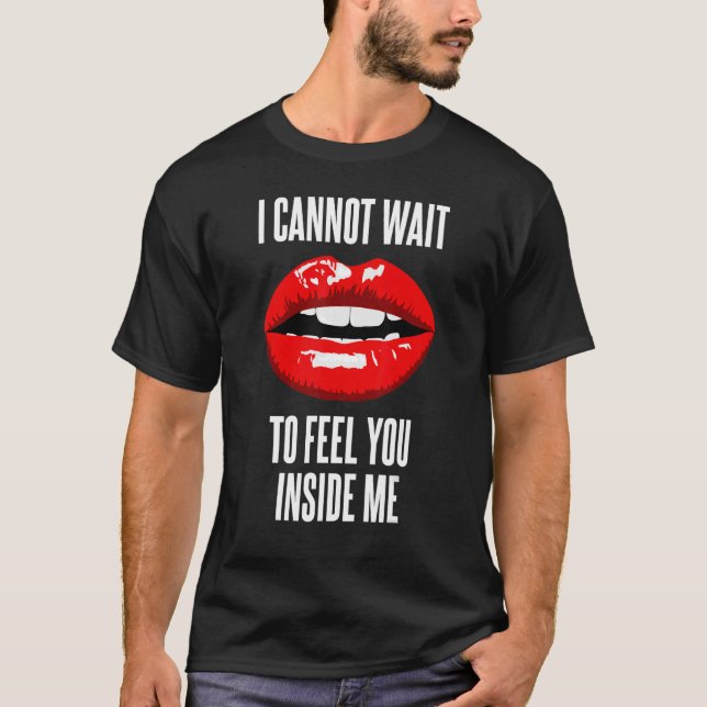 Red Full Lips Graphic Evil Girl T-Shirt (Vorderseite)