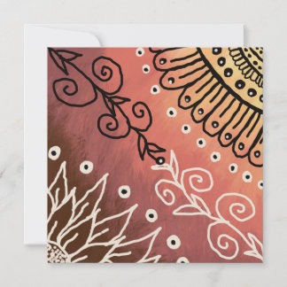 Red Funny Art Pattern