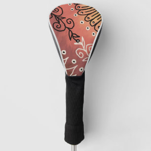 Red Funny Art Pattern Golf Headcover