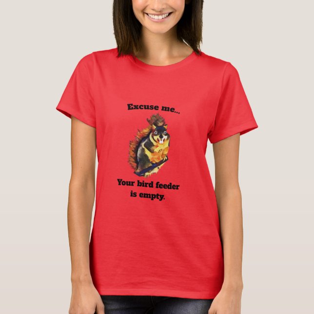 Red Funny Squirrel Women's T - Shirt (Vorderseite)