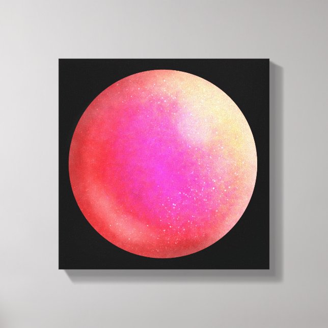 Red Galaxy Orb - Scarlett und Violet Canvas Print Leinwanddruck (Vorderseite)