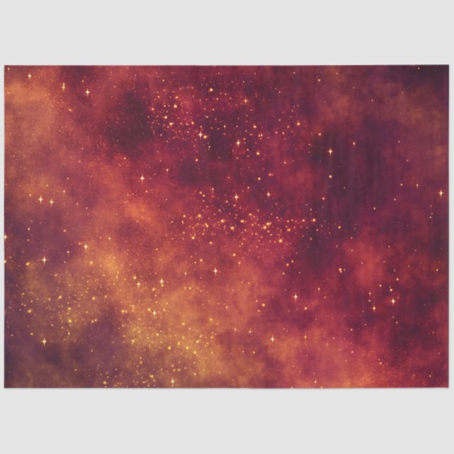 Red Galaxy Series Design 6 Seidenpapier (Vorderseite)