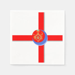 Red Gas Mask Paper Napkins Serviette