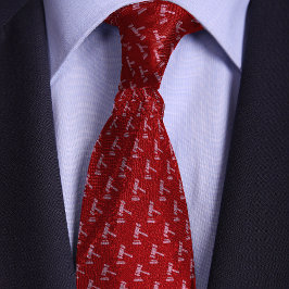 Red Gavel Pattern Attorney Krawatte
