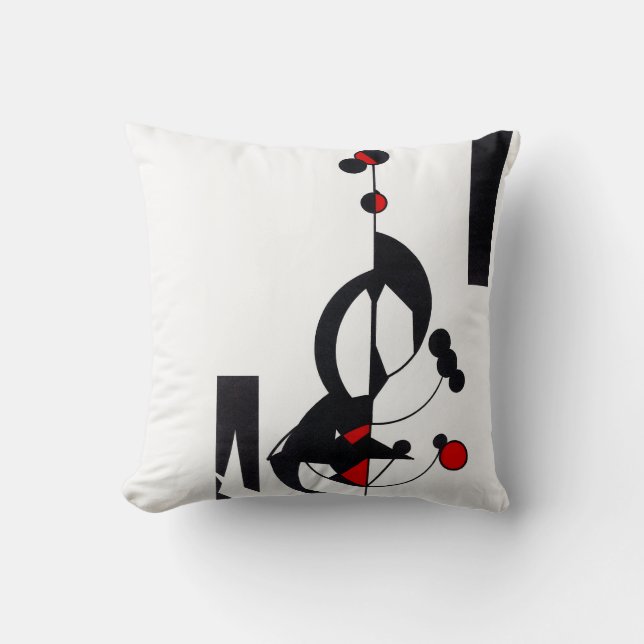 Red Geo Pillow Kissen (Vorderseite)
