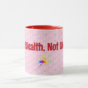 Red Geometric Tax Wealth, Statement-Tasse Tasse