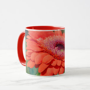 Red Gerbera Daisy Blume Tasse Cup