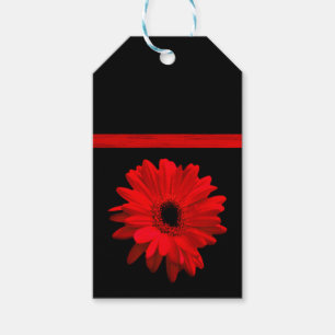 Red Gerbera Daisy Design Geschenkanhänger
