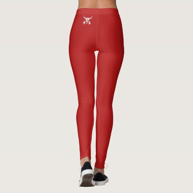 Red Ghost Dance Buffalo Leggings Backimage (Rückseite)