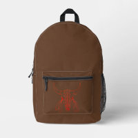 Red Ghost Dance Buffalo Line brauner Rucksack
