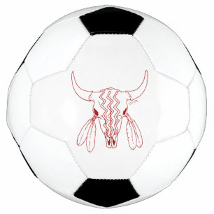 Red Ghost Dance Buffalo Line Fußball