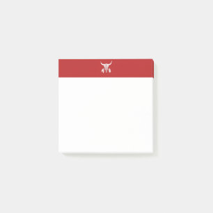 Red Ghost Dance Buffalo Rote weiße Notizblöcke Post-it Klebezettel