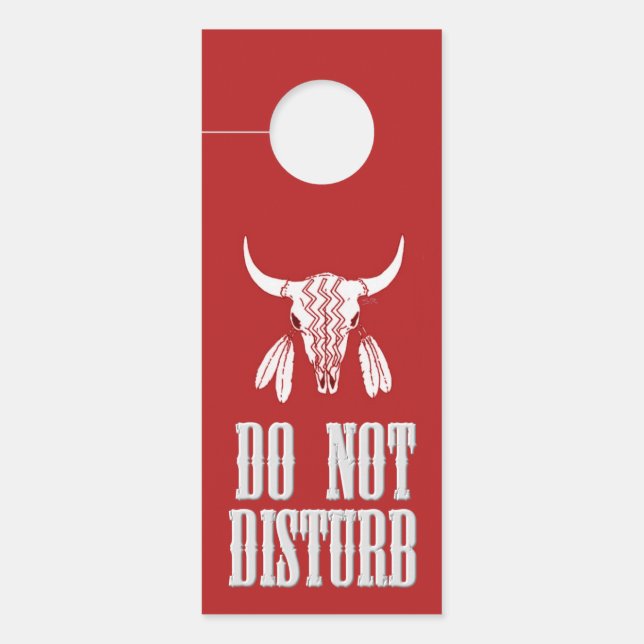 Red Ghost Dance Buffalo Türhänger 2 Seite Türanhänger (Vorderseite)