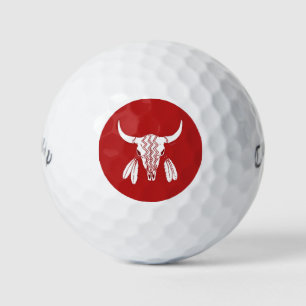 Red Ghost Dance Buffalo Warbird Golf Bälle