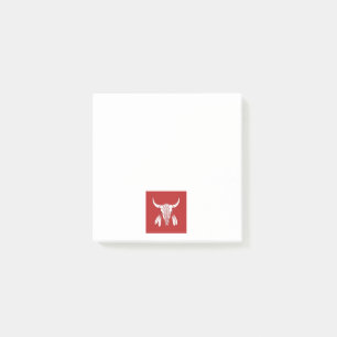 Red Ghost Dance Buffalo weiße Notizblöcke Post-it Klebezettel