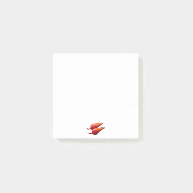 Red Ghost Dance Buffalo weiße Notizblöcke Post-it Klebezettel (Vorderseite)