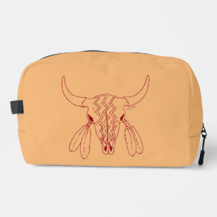 Red Ghost Dance Büffel-Tasche dopp Kit Toilettenta Waschbeutel