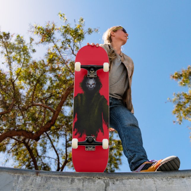 Red Ghost Skull Skateboard (Außenbereich 1)