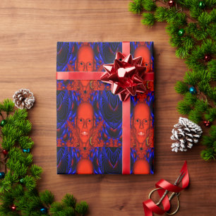 Red Ghoul Wrapping Paper Geschenkpapier