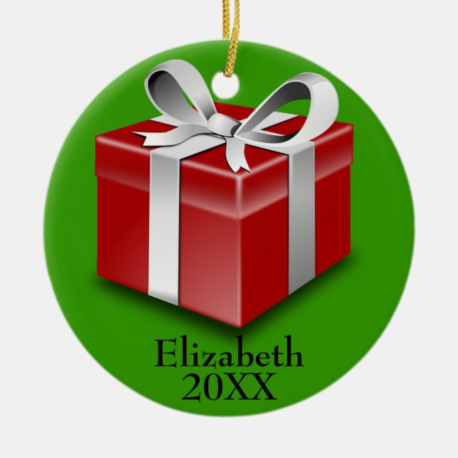Red Gift Package 2014 Ornament (Vorne)