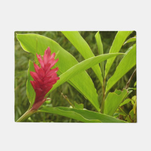 Red Ginger Blume (Alpinia) Tropical Fußmatte
