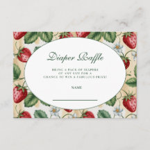 Red Gingham Berry Diapper Raffle