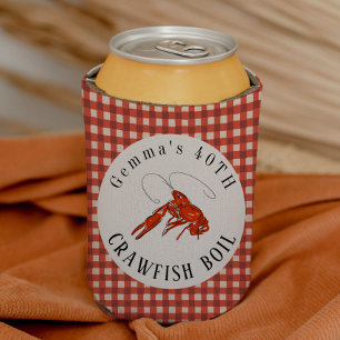 Red Gingham Crawfish Boil Seafood Party Dosenkühler