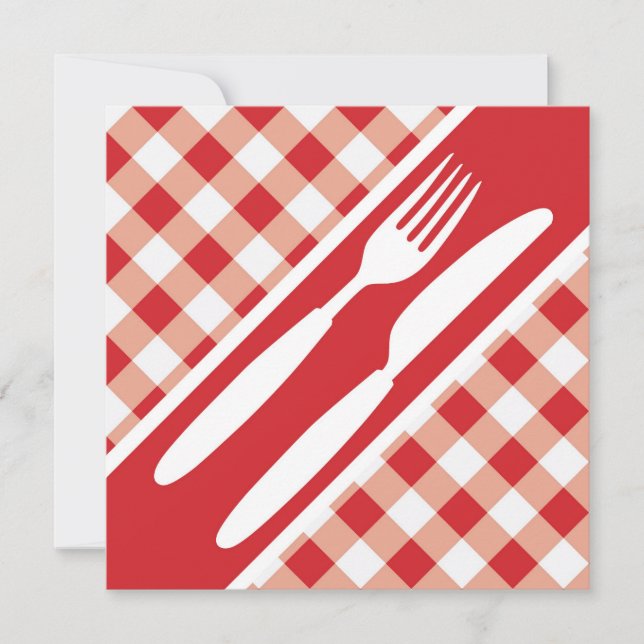 Red Gingham & Cutlery (Vorderseite)