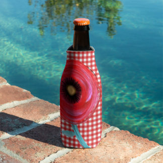 Red Gingham Flaschenkühler