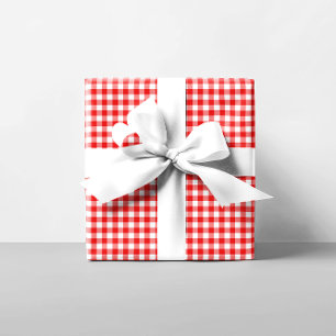 Red Gingham Geschenkpapier