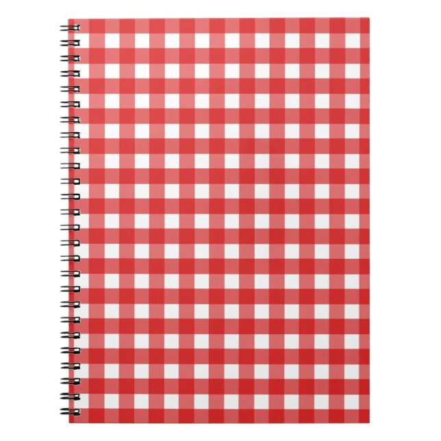 Red Gingham Notizblock (Vorderseite)