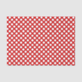 Red Gingham Pattern Tissue Paper Seidenpapier