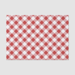 Red Gingham Picnic Tissue - GRILLEN Cookout Birt Seidenpapier