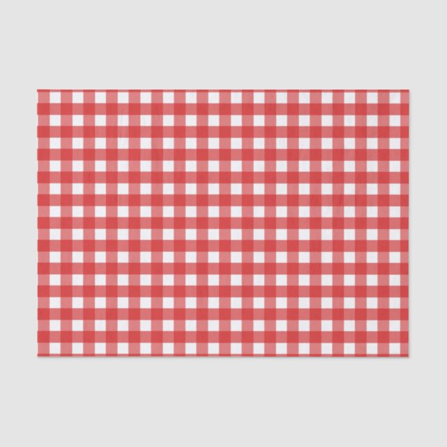 Red Gingham Seidenpapier (Vorderseite)