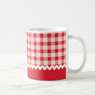 Red Gingham Tasse