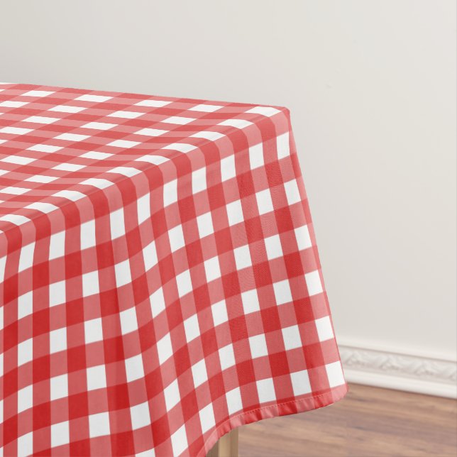 Red Gingham Tischdecke (Beispiel)