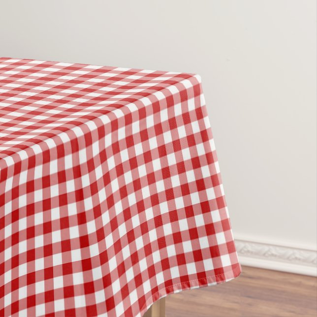 Red Gingham Tischdecke (Beispiel)