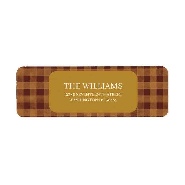 Red Gingham Watercolor Check (Vorne)
