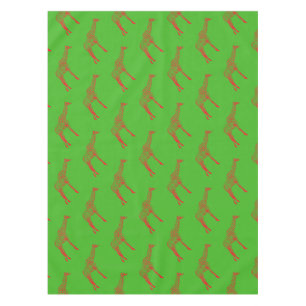 Red Giraffe Stencil Tischdecke