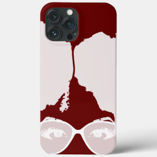 Red Girl Big Afro weiße Sonnenbrille Case-Mate iPhone Hülle