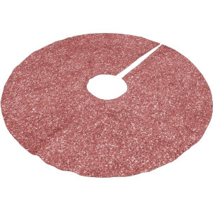 Red Glitz Glitzer Polyester Weihnachtsbaumdecke