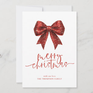 Red Glitzer Bow 2026 Kalender Frohe Weihnachten