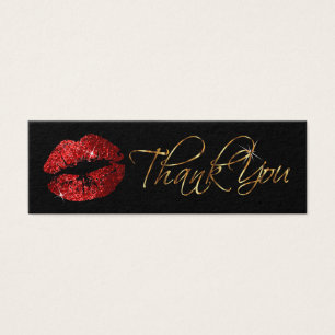 Red Glitzer Lips - Danke