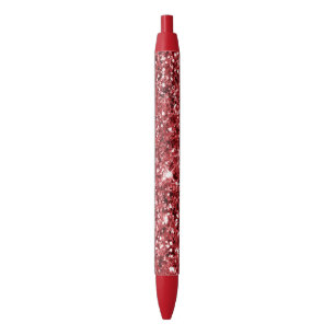 Red Glitzer Sparkle Kugelschreiber